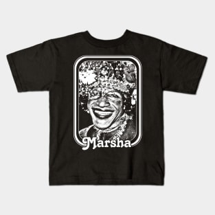 Marsha P Johnson /\/\/ Queer Icon Design Kids T-Shirt